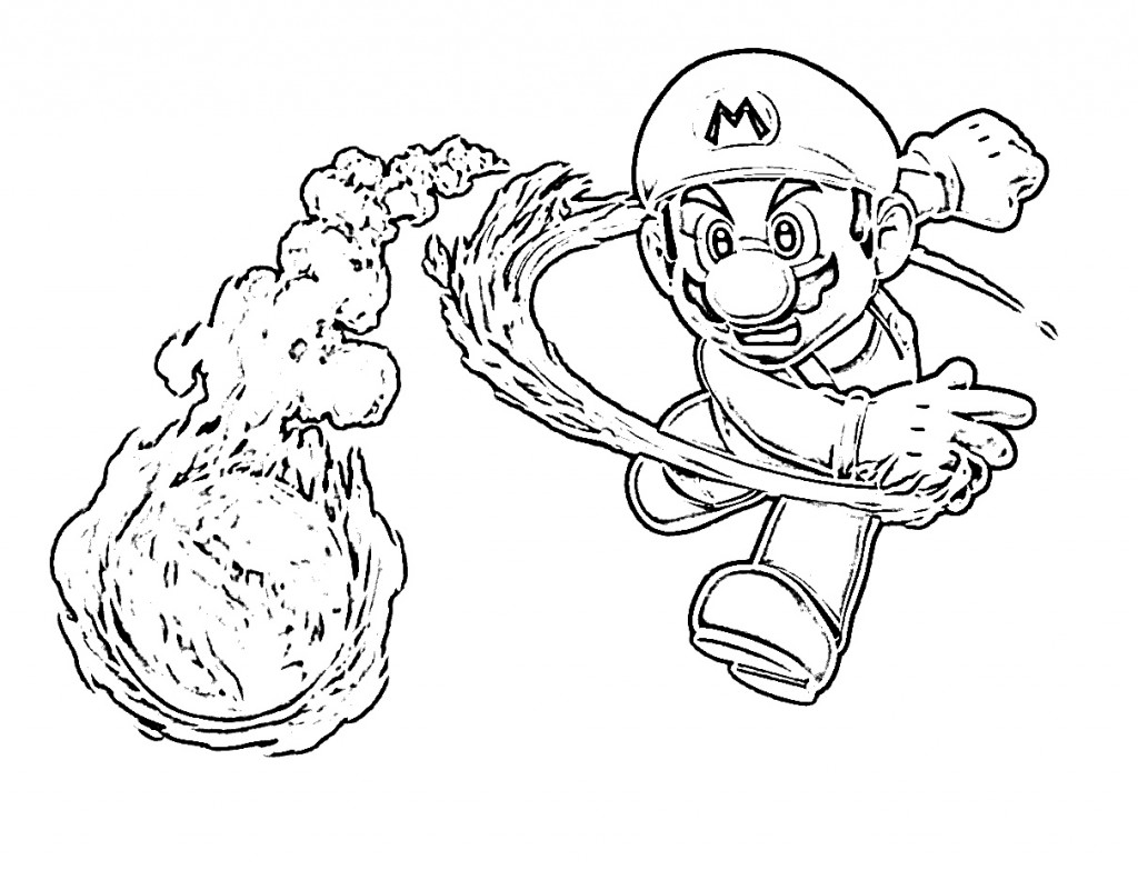 Paper Mario Coloring Pages