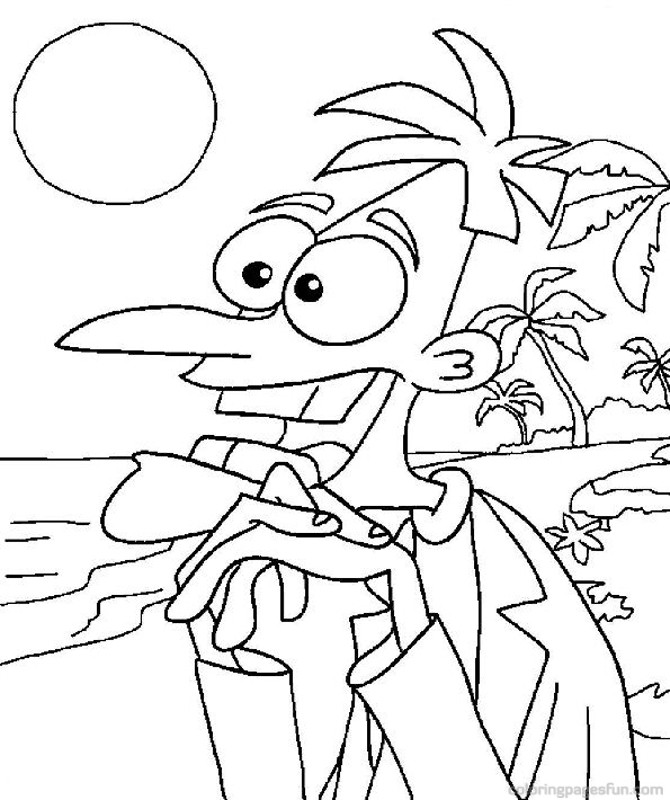 Phineas and Ferb Coloring Pages Online