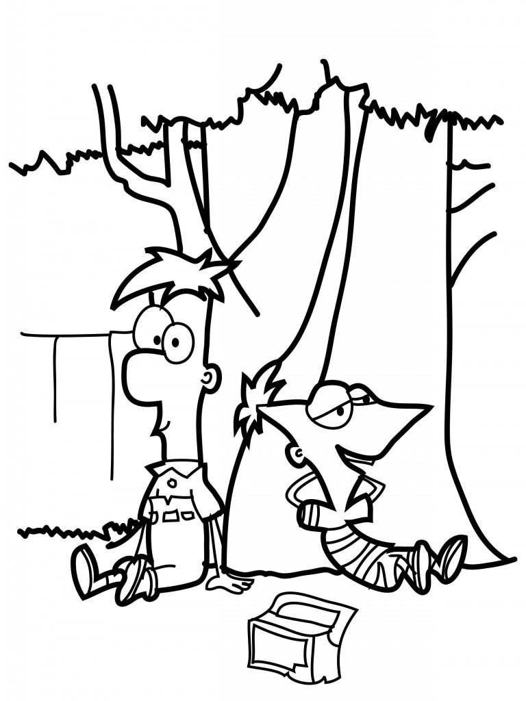 Phineas and Ferb Coloring Pages Pictures