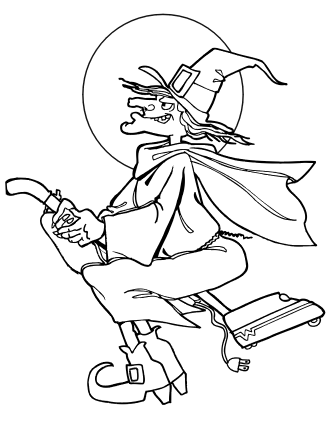 Photo of Witch Coloring Pages