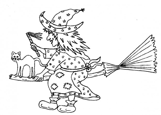 Free Printable Witch Coloring Pages For Kids