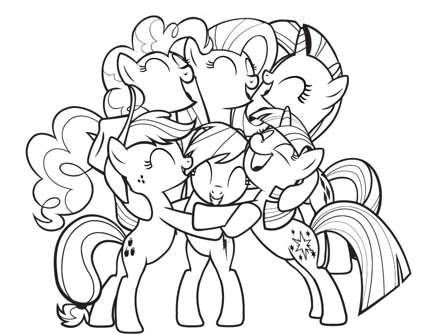 free printable my little pony coloring pages for kids