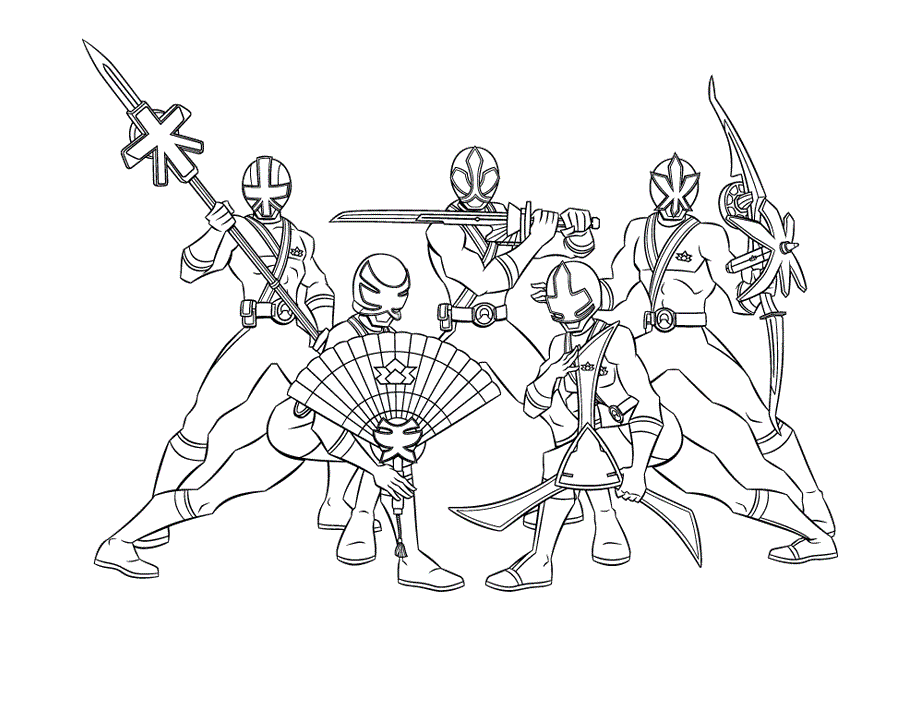 power rangers coloring pages