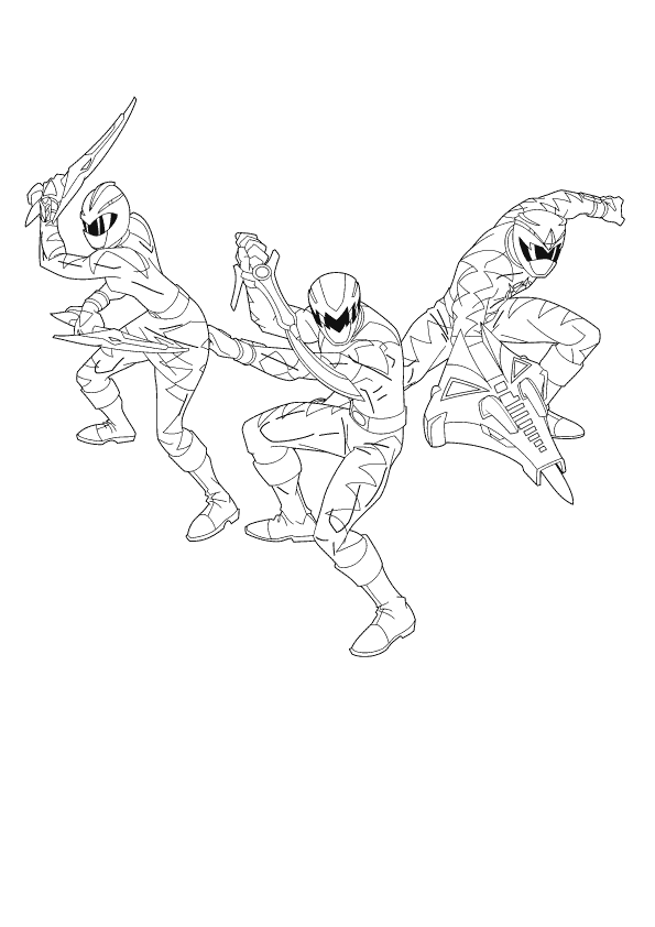 Power Rangers Ninja Storm Coloring Pages