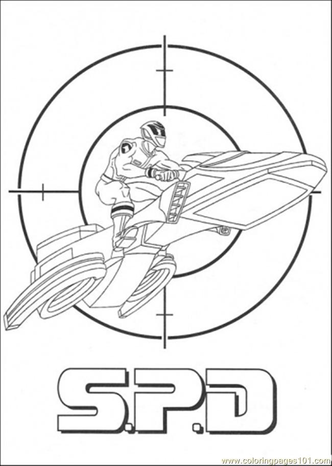 Power Rangers SPD Coloring Pages