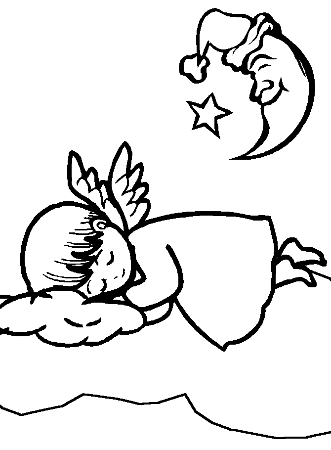Precious Moments Angel Coloring Pages
