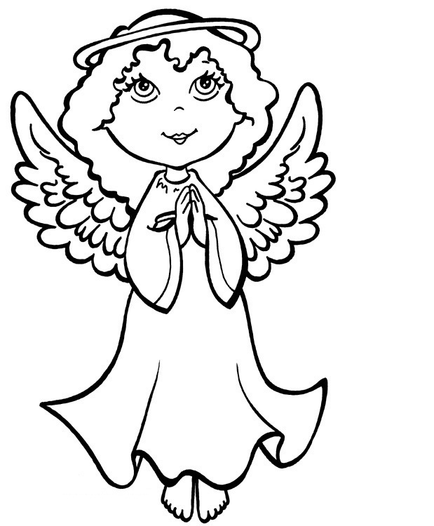 Precious Moments Angels Coloring Pages