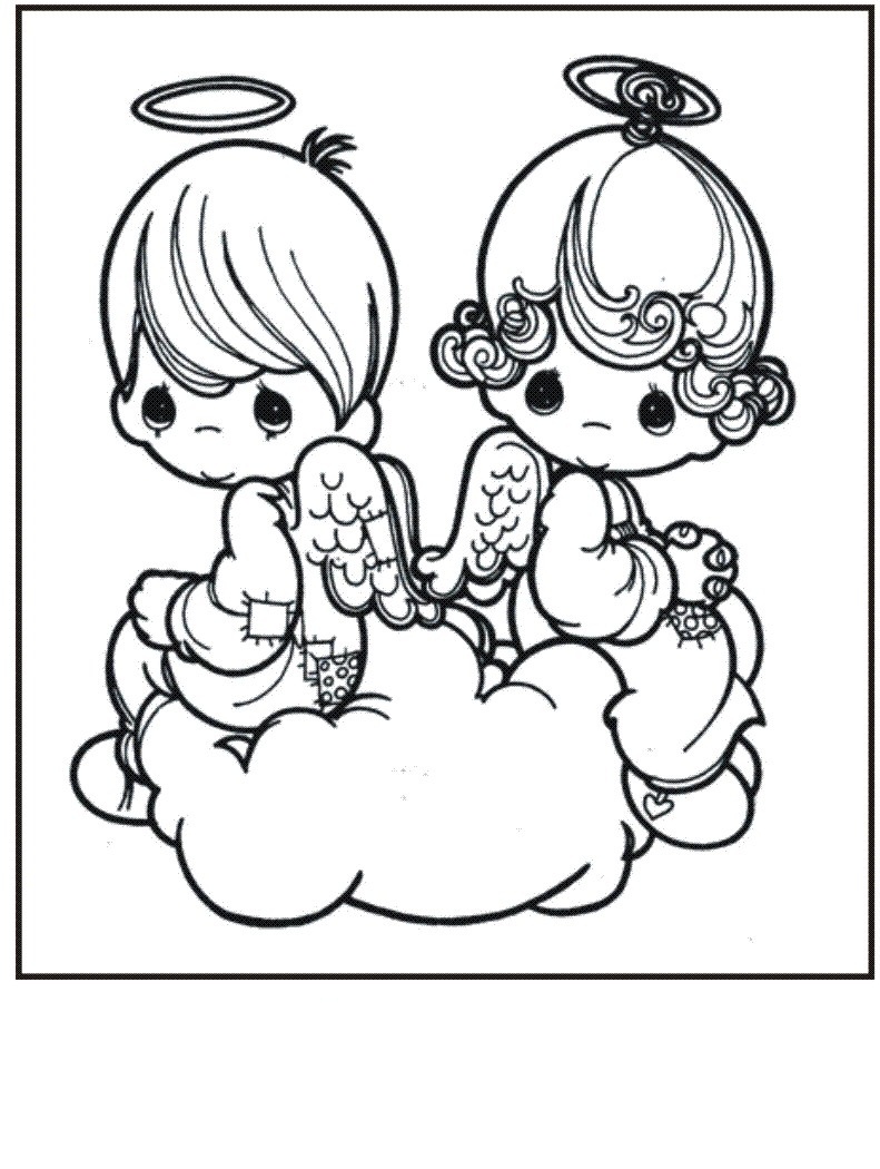 precious moments creation coloring pages