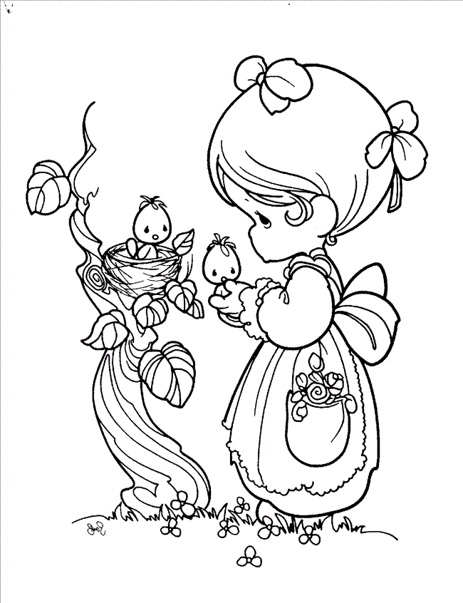 precious moments creation coloring pages