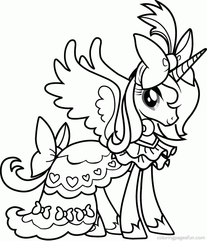 Pretty MLP coloring pages