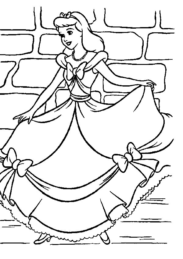 Princess Cinderella Coloring Pages