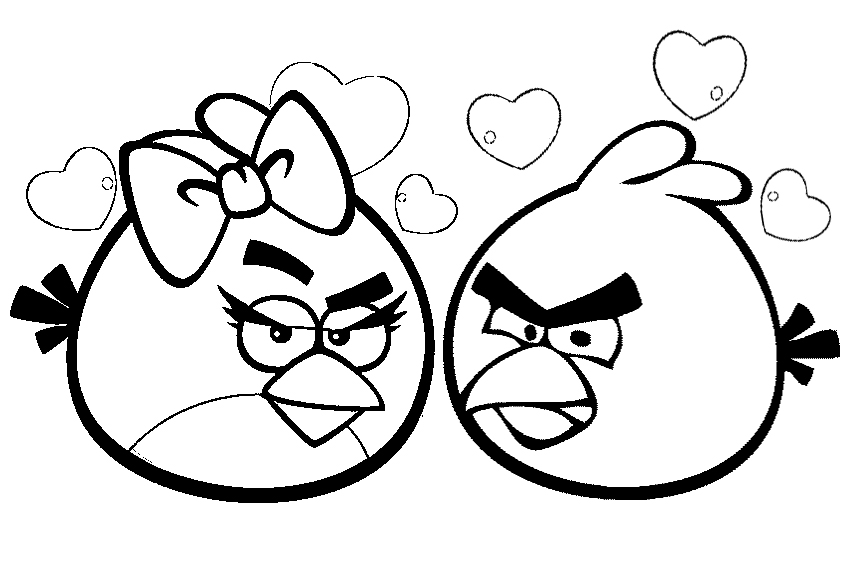 Print Angry Birds Coloring Pages
