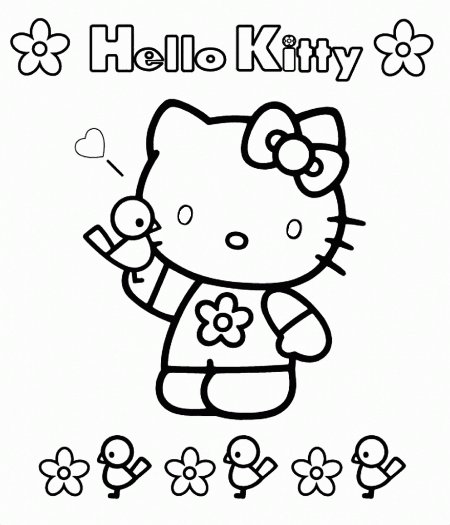 Print Hello Kitty Coloring Pages