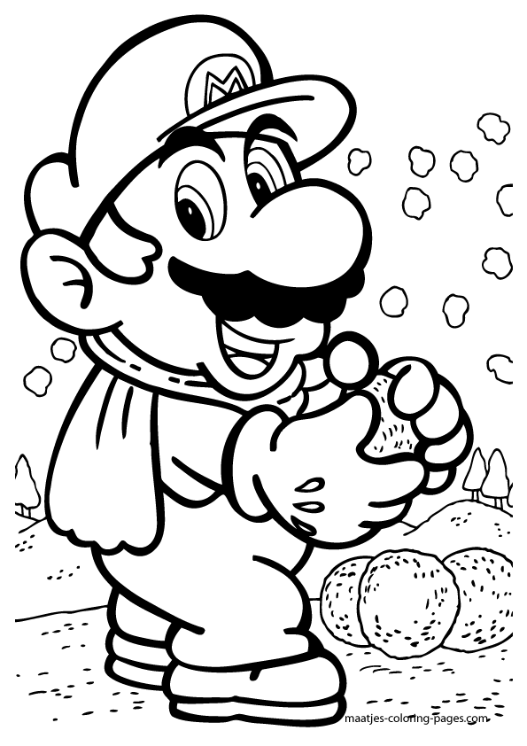 Print Mario Coloring Pages