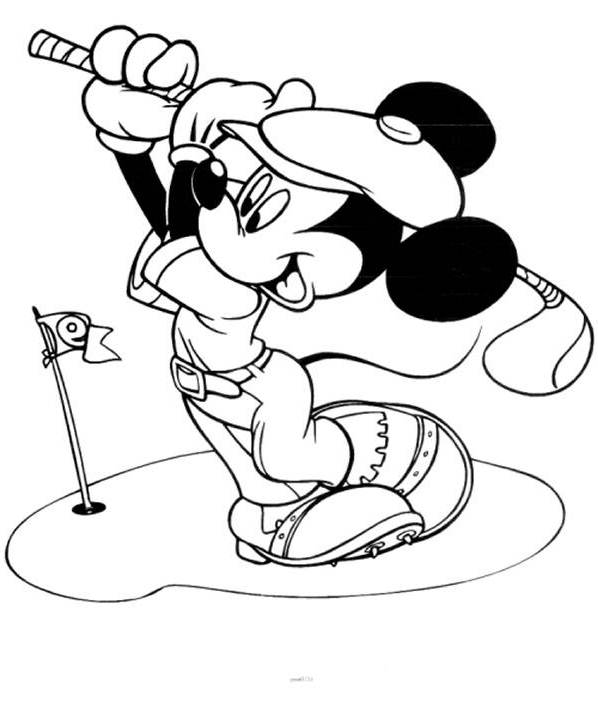 Print Mickey Mouse Coloring Pages