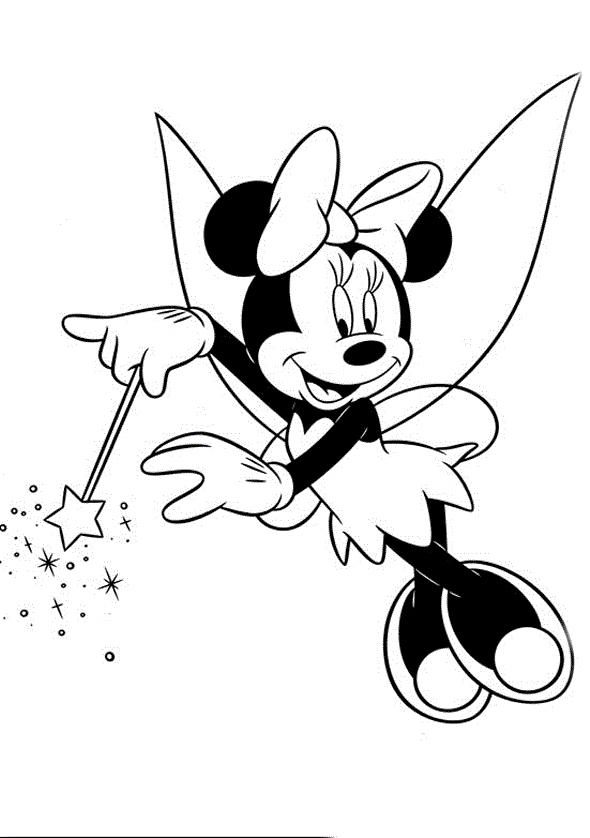 Print Minnie Mouse Coloring Pages