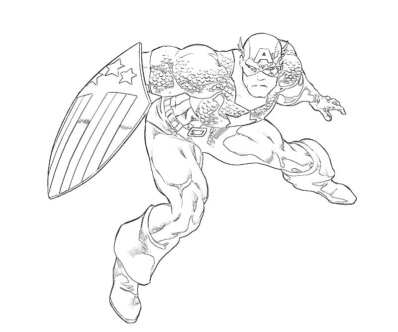 Free Printable Captain America Coloring Pages For Kids