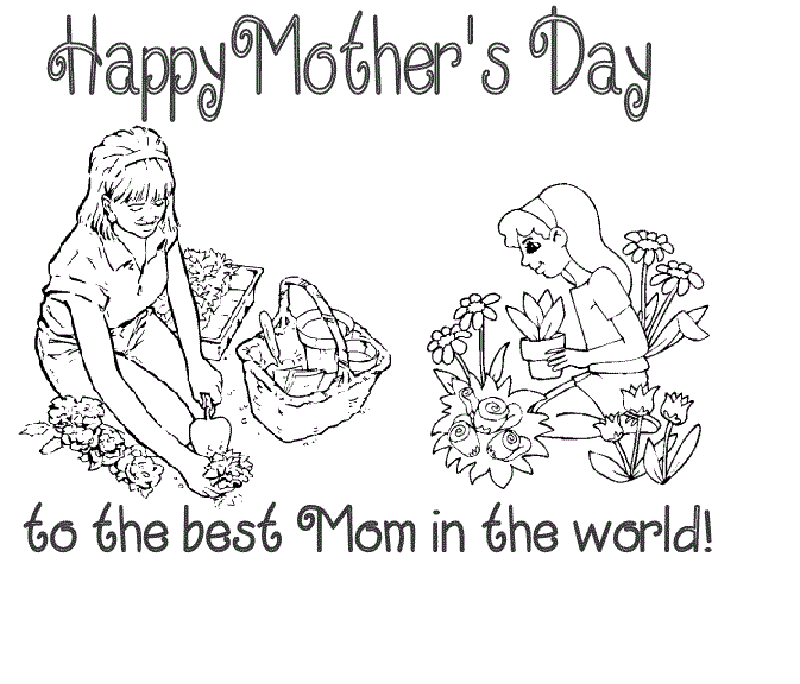 Printable Coloring Pages For Mothers Day