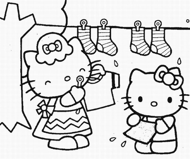 hello kitty coloring pages