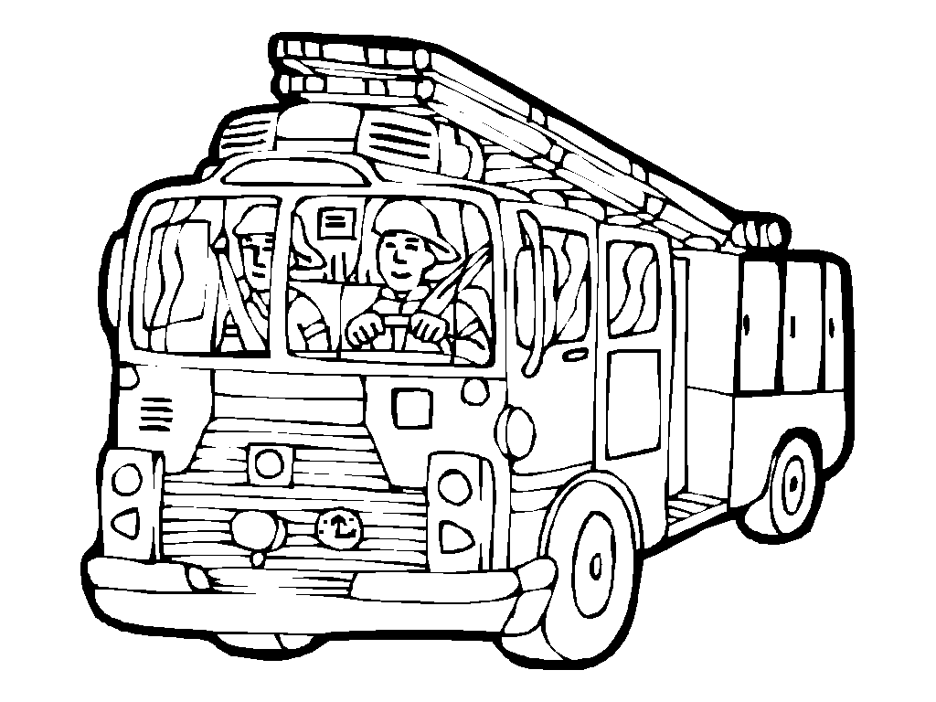 fire truck coloring pages