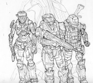 free printable halo coloring pages for kids