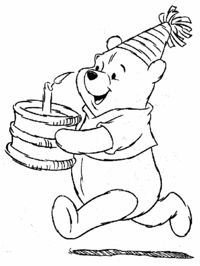 Printable Happy Birthday Coloring Pages For Kids