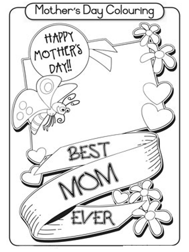 Free Printable Mothers Day Coloring Pages For Kids