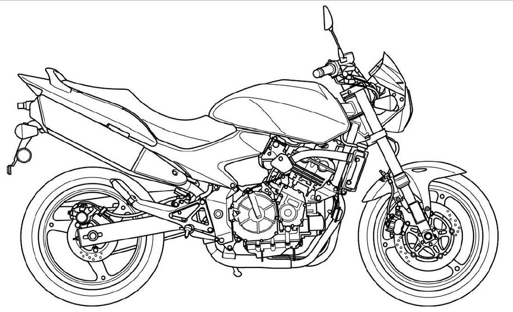 motorcycle coloring pages