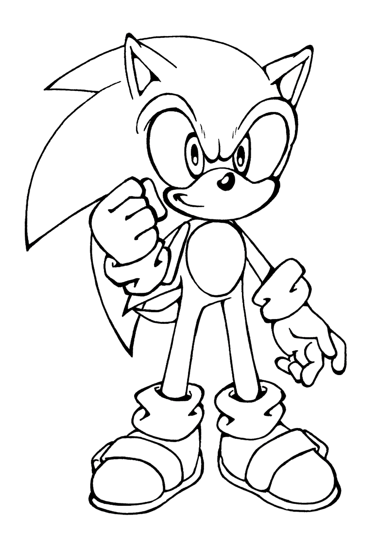 Sonic Coloring Pages Printable for Free Download