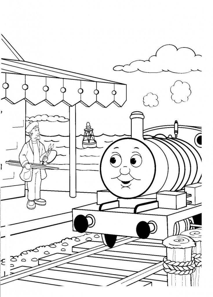 Printable Thomas The Train Coloring Pages