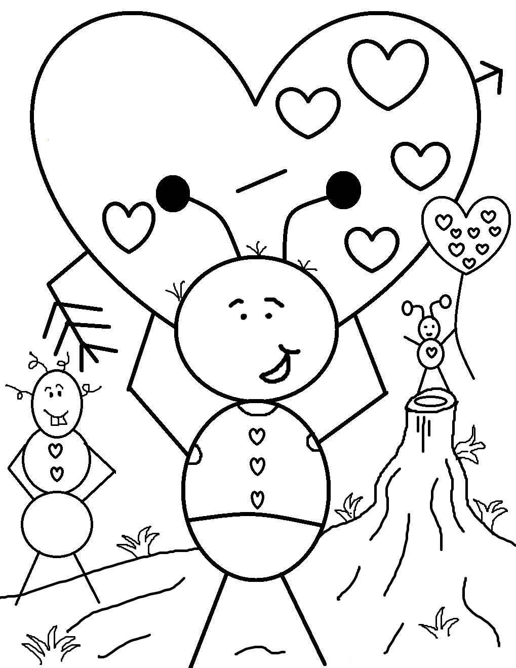 Effortfulg Valentines Printable Coloring Pages