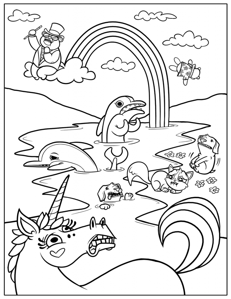 Free Printable Rainbow Coloring Pages For Kids