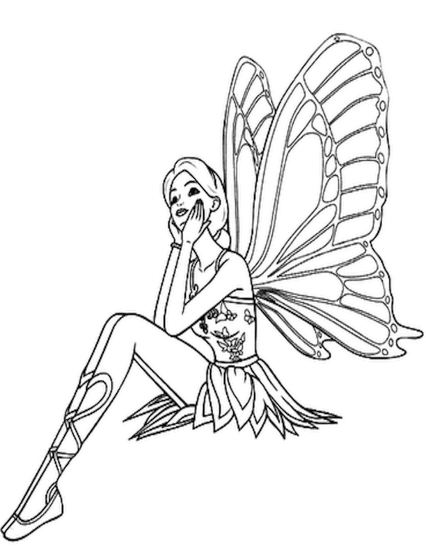 free printable fairy coloring pages for kids