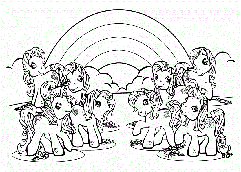 magic of the rainbow coloring pages - photo #31