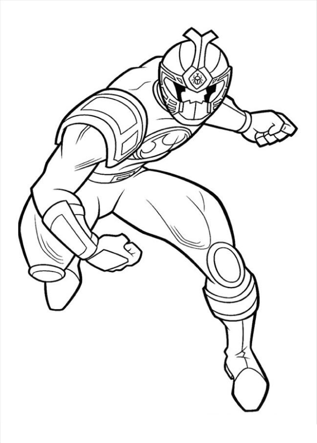 Red Power Ranger Coloring Pages
