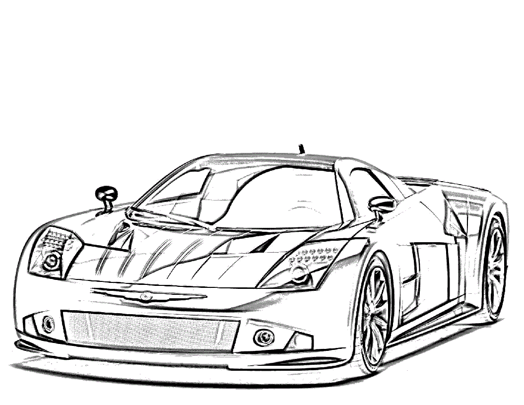 Race Car Coloring Pages Printable