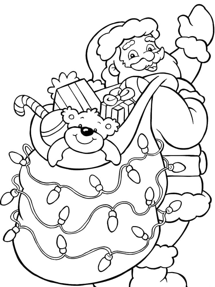 Santas Bag Coloring Page