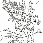 Santas Sleigh - Santa Coloring Pages