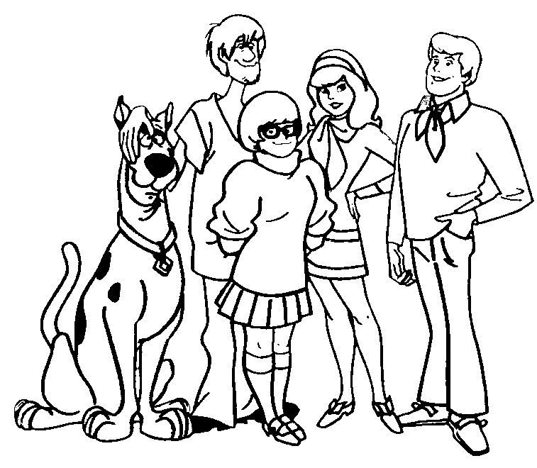 Scooby Doo Coloring Pages Free