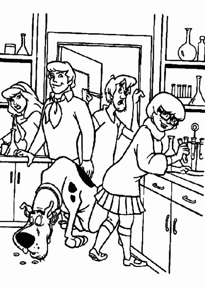 Scooby Doo Detective Coloring Page