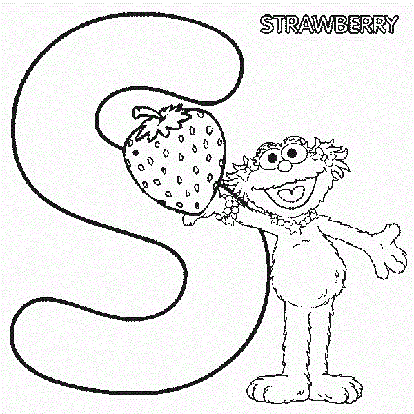 Sesame Street Alphabet Coloring Pages