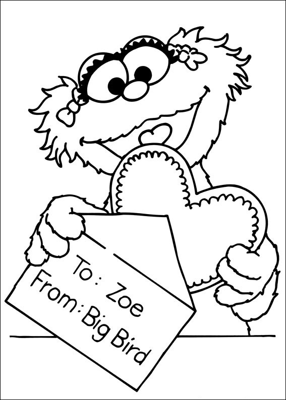 Sesame Street Characters Coloring Pages