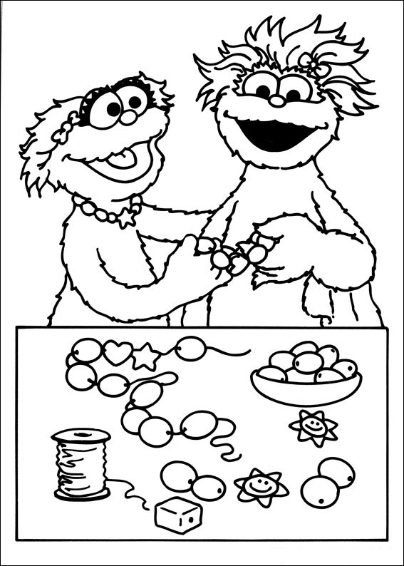 Sesame Street Coloring Pages Numbers