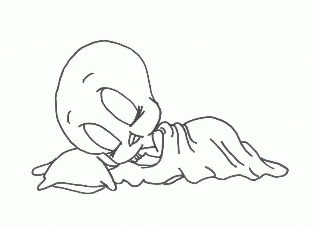 Sleeping Tweety Bird Coloring Pages