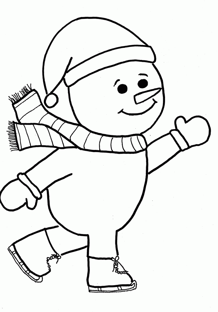 Snowman Coloring Pages Printable