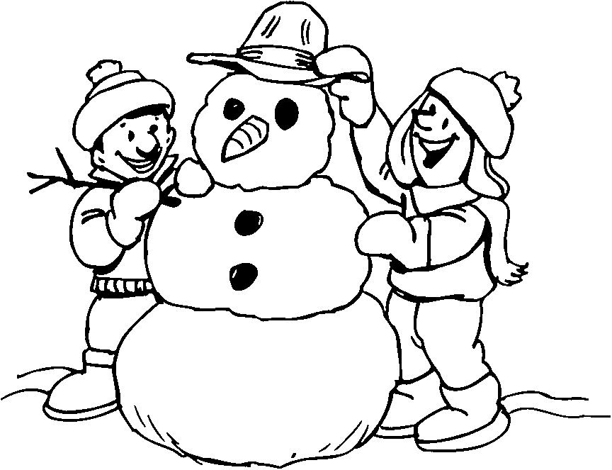 Snowman Coloring Pages To Print