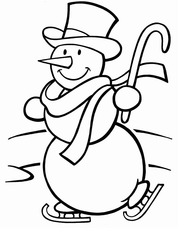 Free Printable Snowman Coloring Pages For Kids