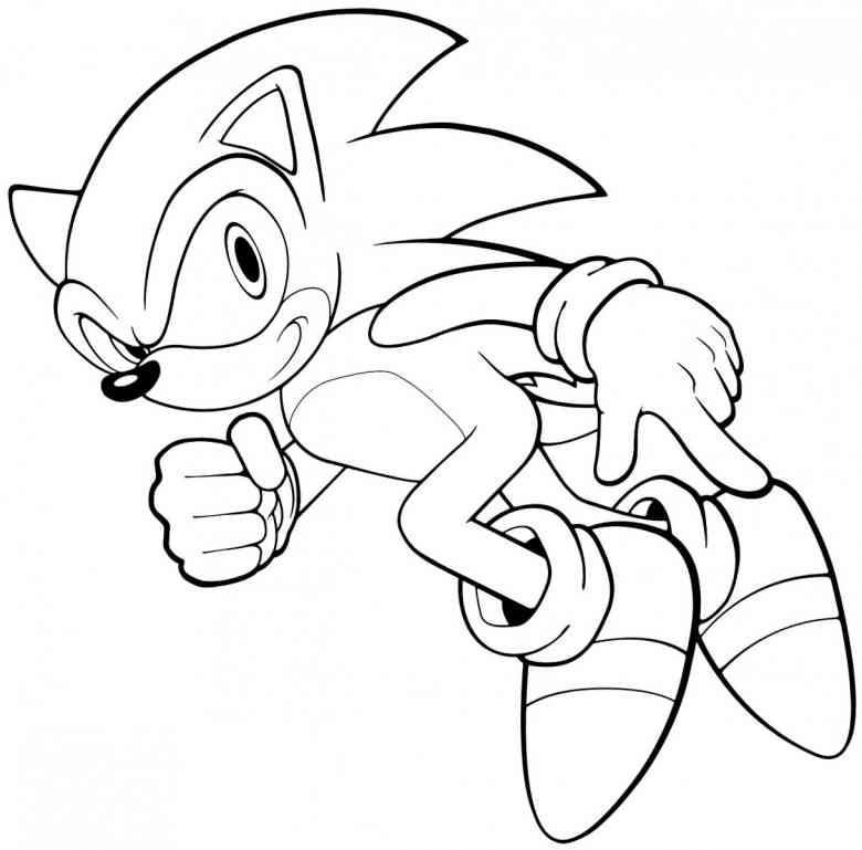 free printable sonic the hedgehog coloring pages for kids