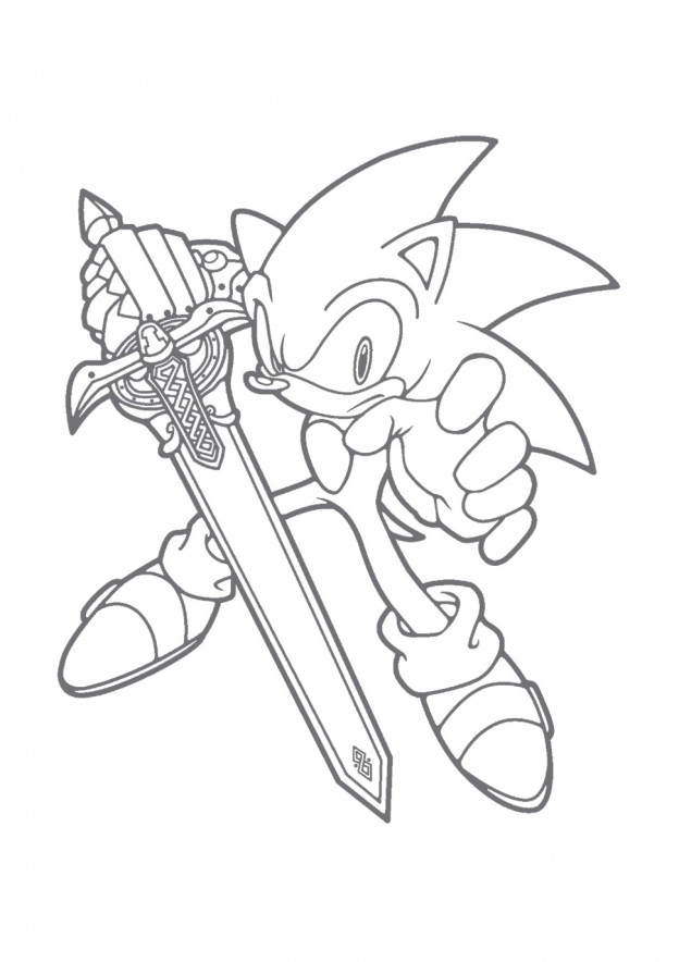 Free Printable Sonic The Hedgehog Coloring Pages For Kids