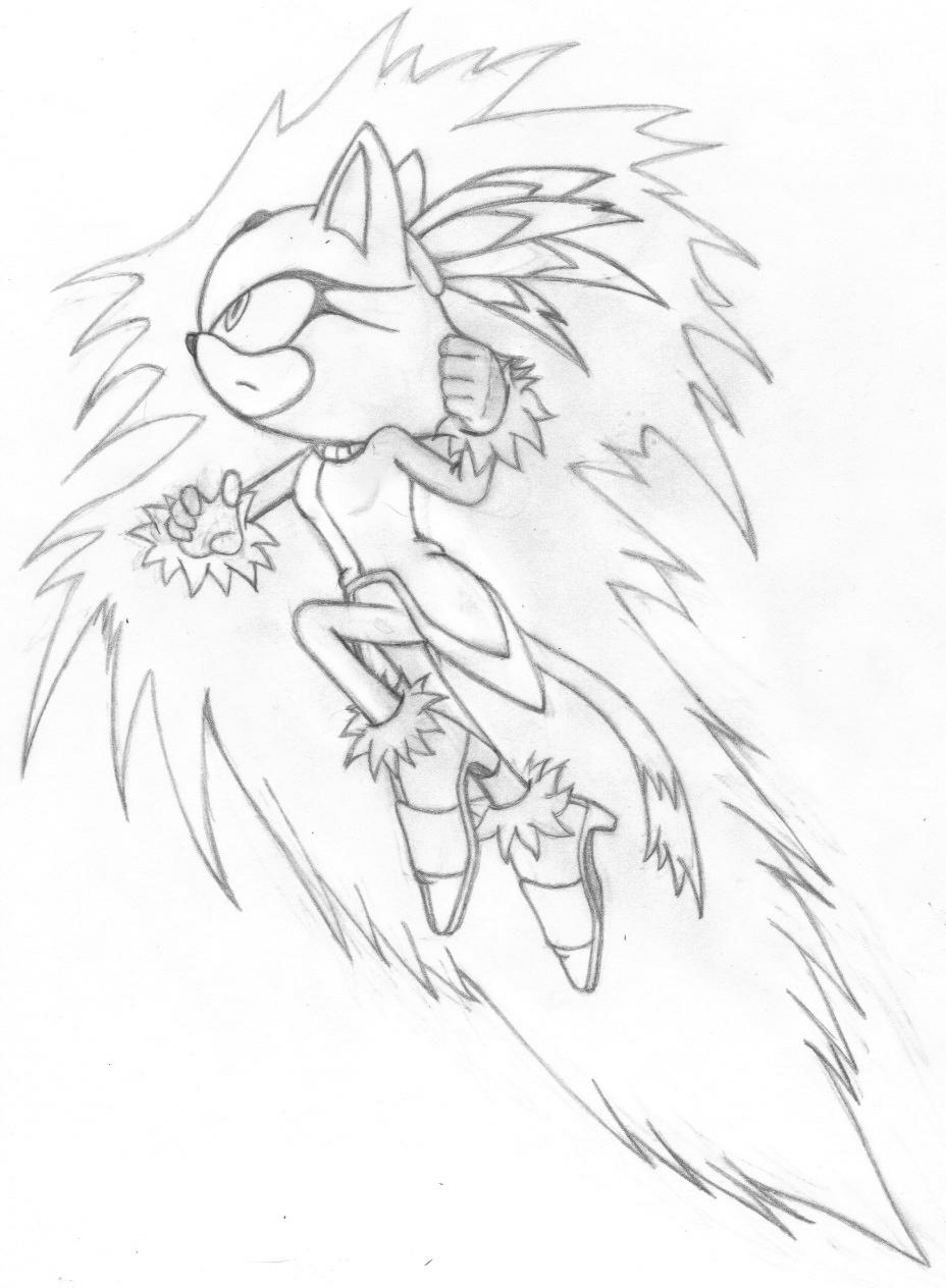 Power Of Sonic Coloring Page - Free Printable Coloring Pages for Kids